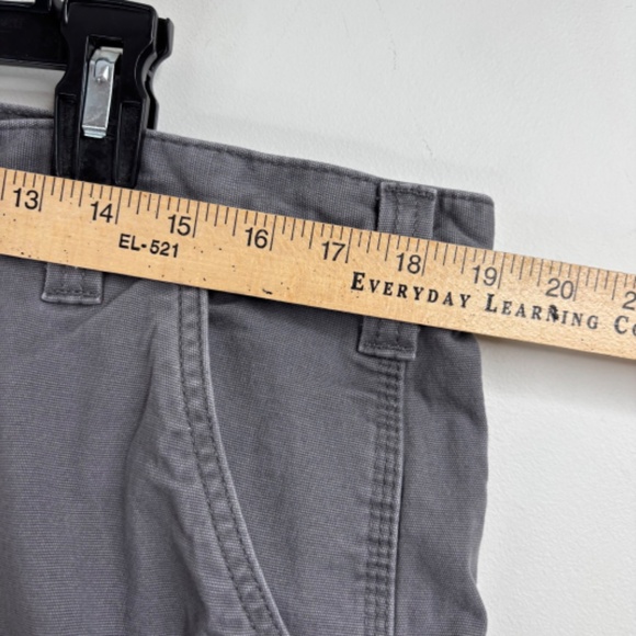 Carhartt Carpenter Shorts Mens Size 38 Gray Relaxed Fit Workwear Utility Outdoor - Picture 7 of 9